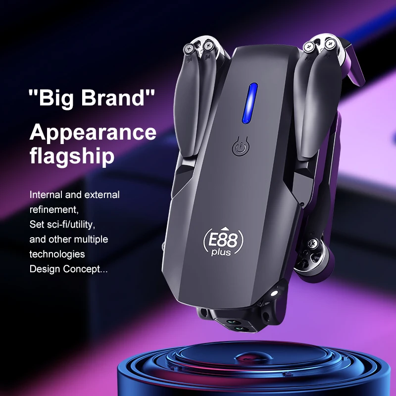 New E88 Plus Quadcopter Drone: - Drone Battery Case ulasan dan harga