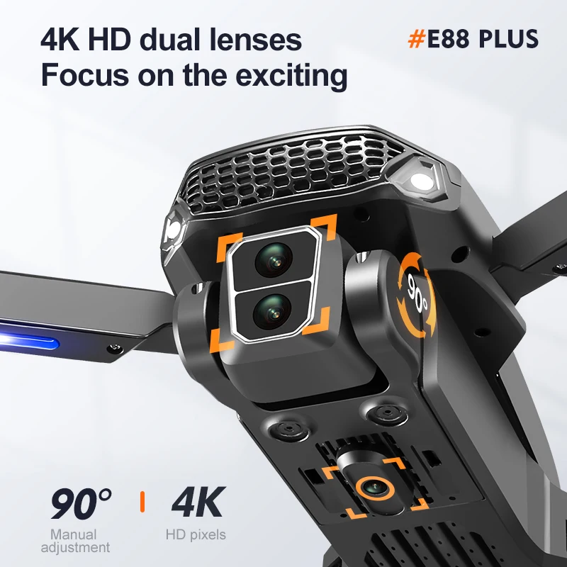 New E88 Plus Quadcopter Drone: - Drone Battery Case ulasan dan harga