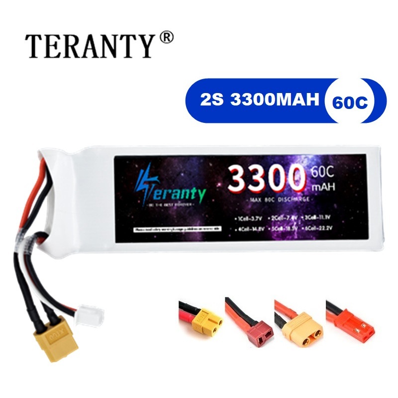 2S 7.4V LiPo Battery 3300mAh 6 - Drone Battery Lipo ulasan dan harga