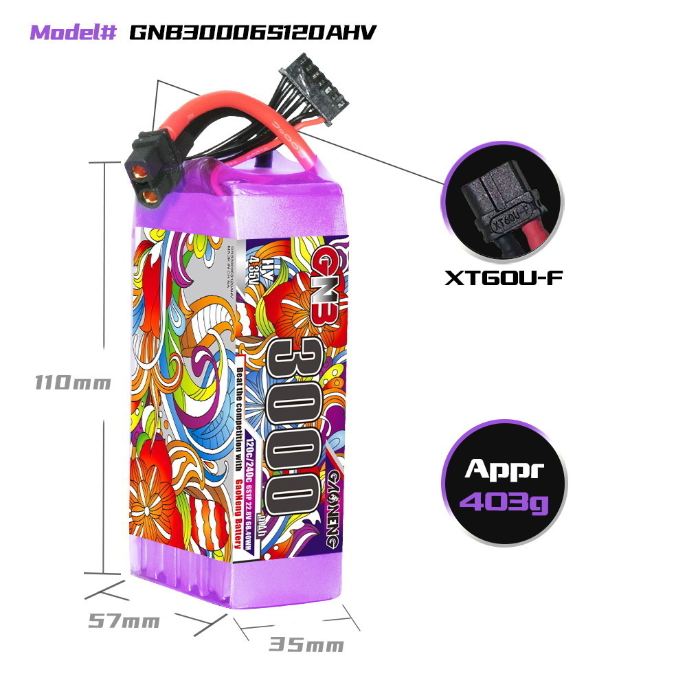 GNB Lipo Battery 6S 22.8V 3000 - Drone Battery Lipo ulasan dan harga